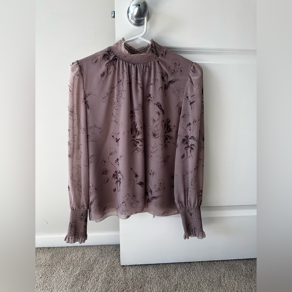 Aritzia Wilfred Valencia Floral Blouse